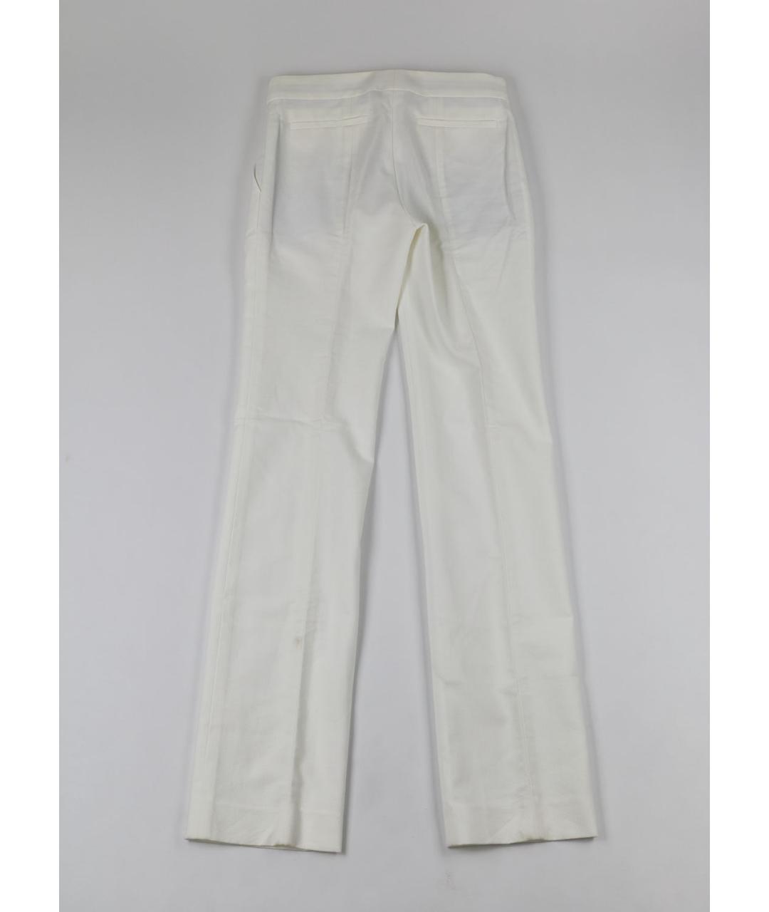 LOUIS VUITTON Белые хлопковые брюки широкие, фото 2