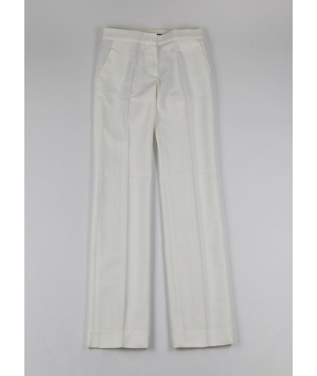 LOUIS VUITTON Белые хлопковые брюки широкие, фото 5