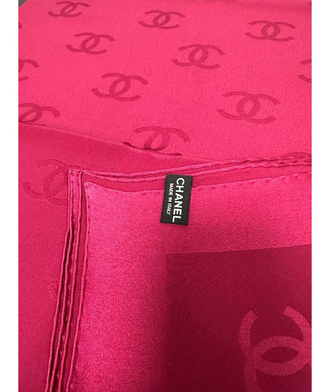 CHANEL Розовый платок, фото 3
