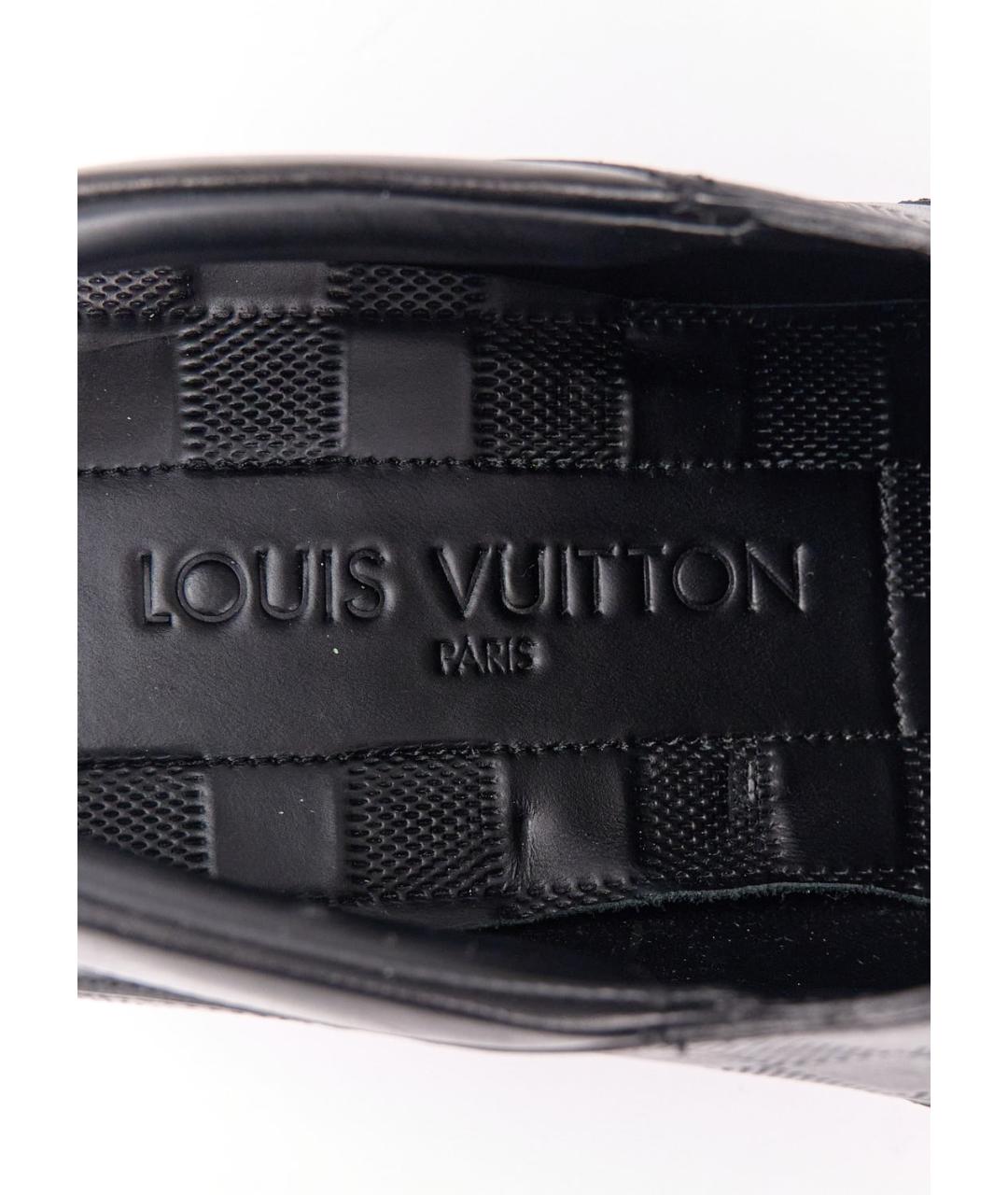 LOUIS VUITTON Черные кожаные туфли, фото 5