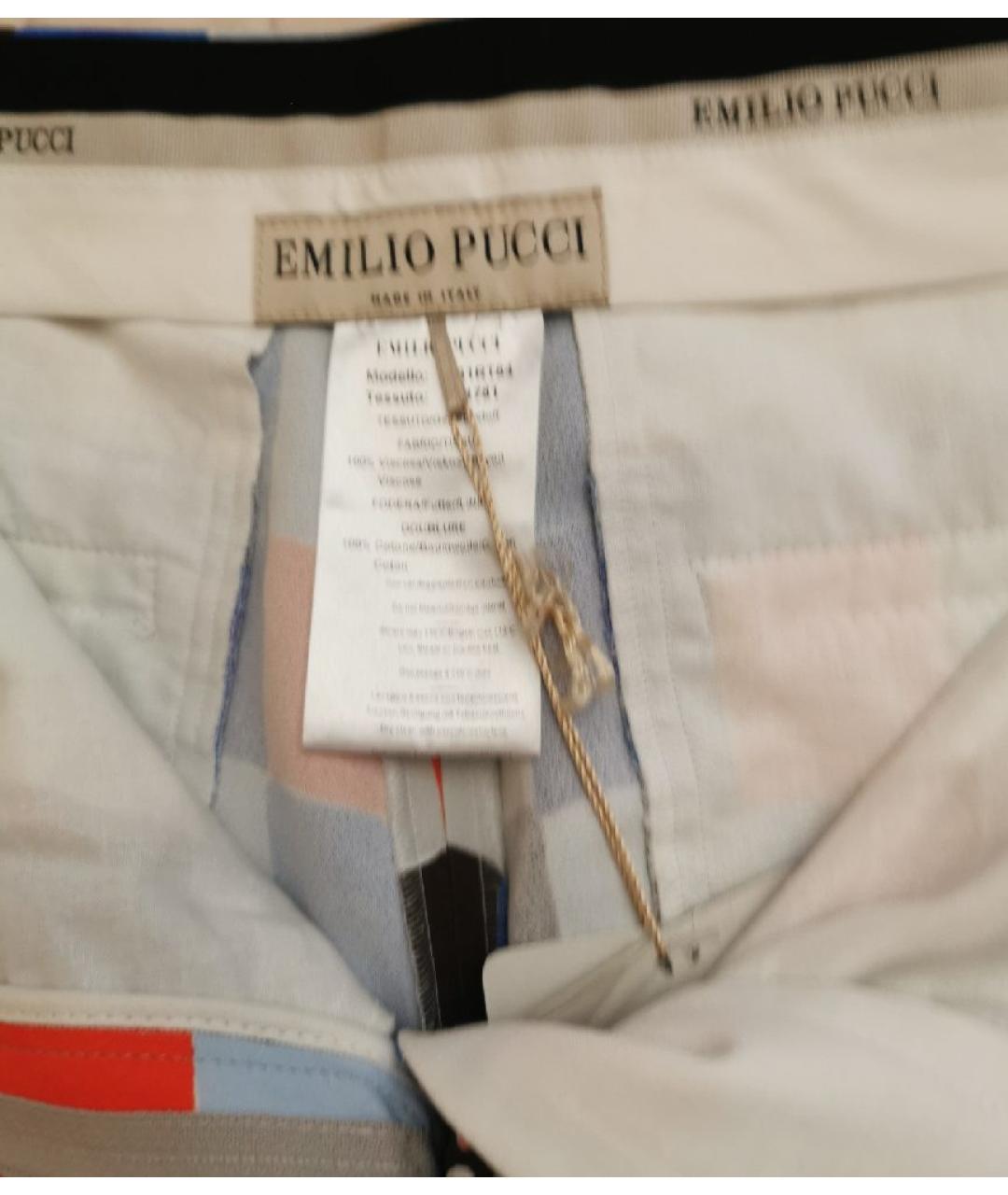 EMILIO PUCCI Вискозные брюки широкие, фото 3
