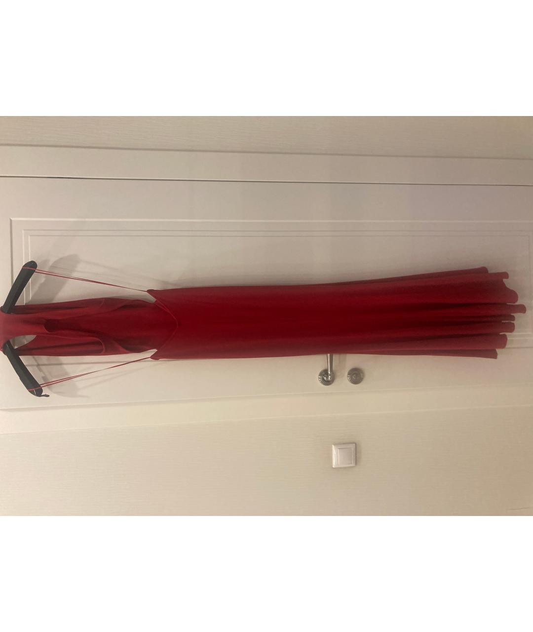 ALEXANDRE VAUTHIER Красное вискозное вечернее платье, фото 2