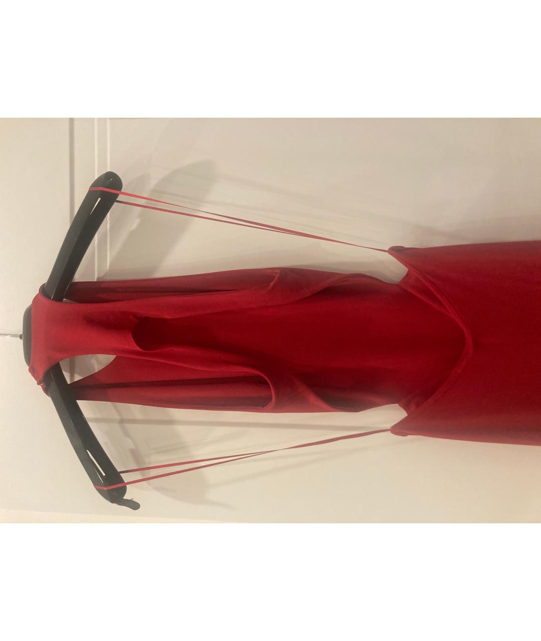 ALEXANDRE VAUTHIER Красное вискозное вечернее платье, фото 3