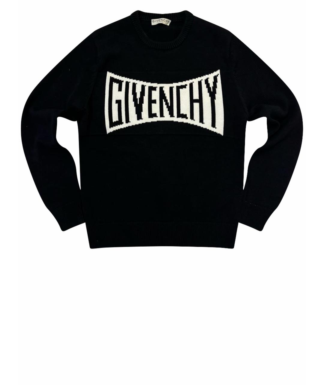 GIVENCHY Черный хлопковый джемпер / свитер, фото 1