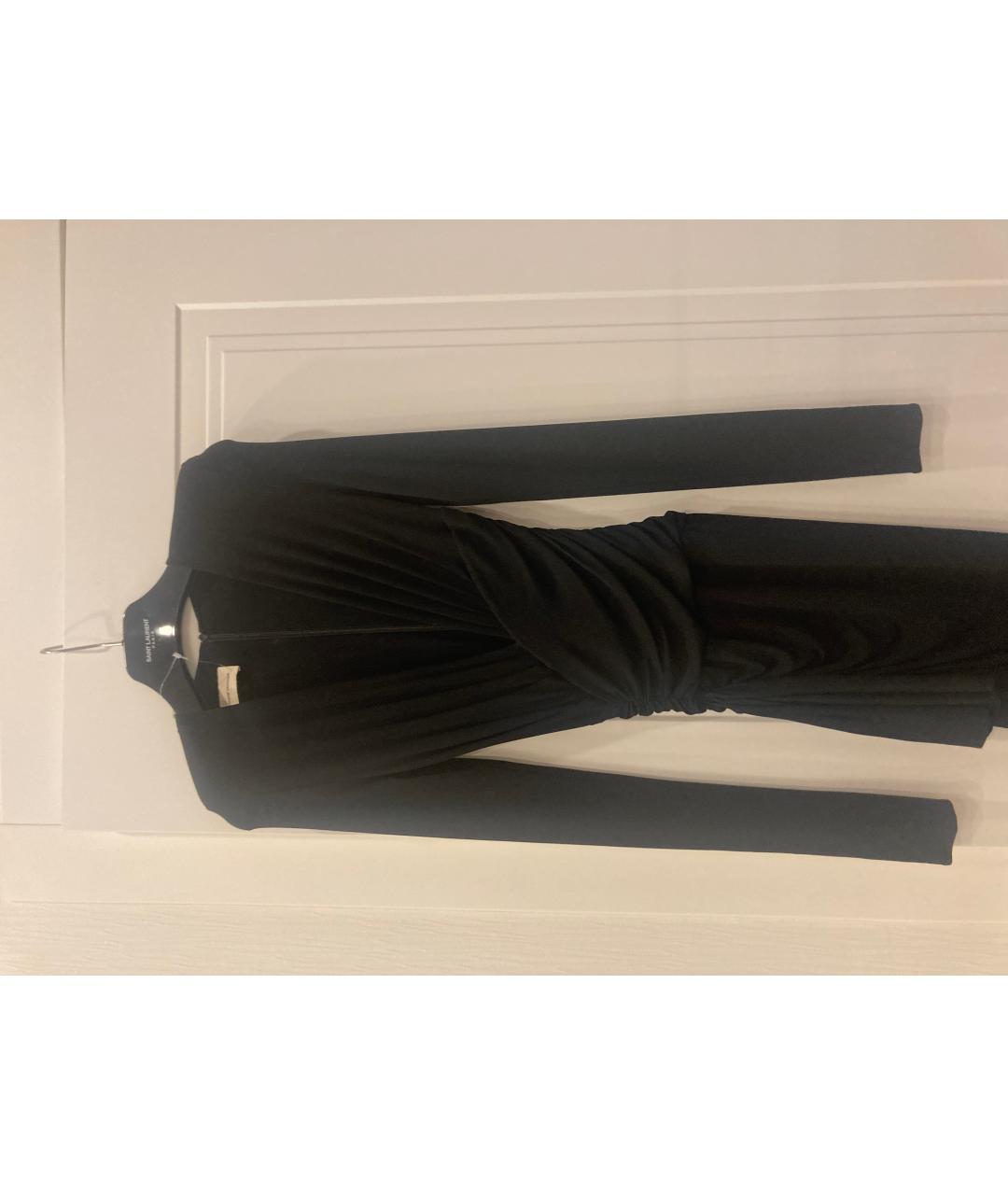 ALEXANDRE VAUTHIER Черное вискозное коктейльное платье, фото 6