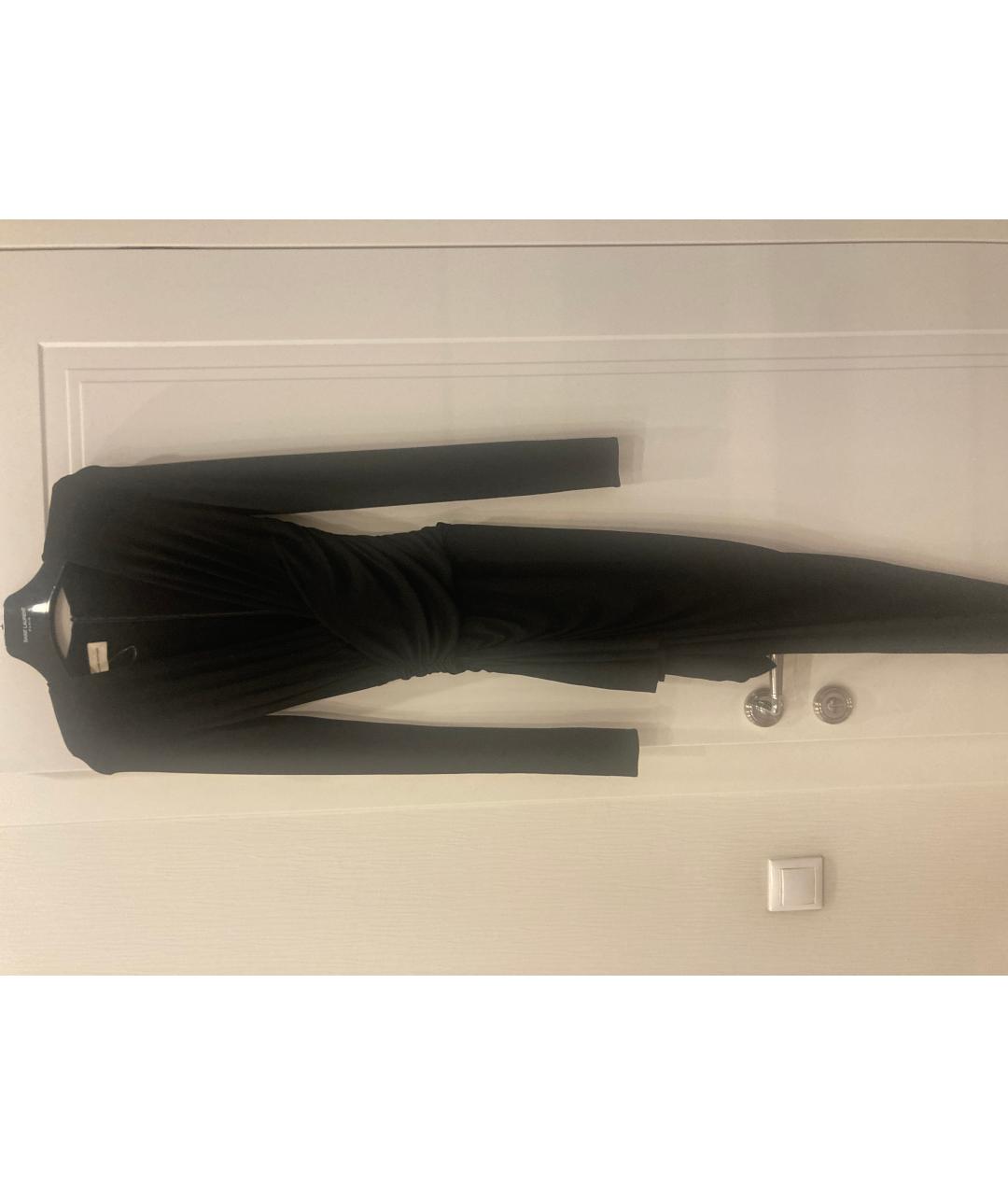 ALEXANDRE VAUTHIER Черное вискозное коктейльное платье, фото 2