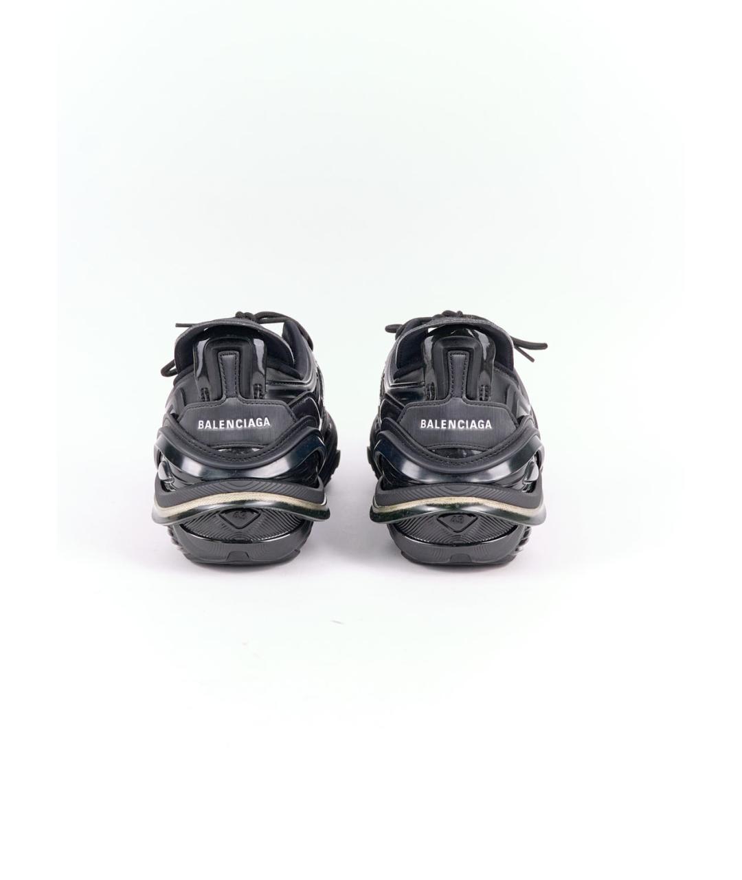 BALENCIAGA Черные низкие кроссовки / кеды, фото 4