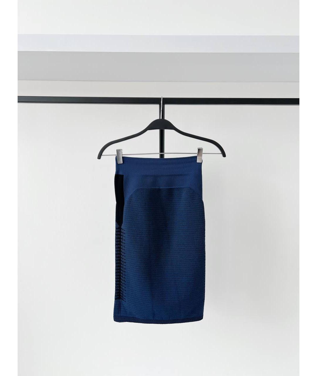 WOLFORD Темно-синяя юбка миди, фото 9