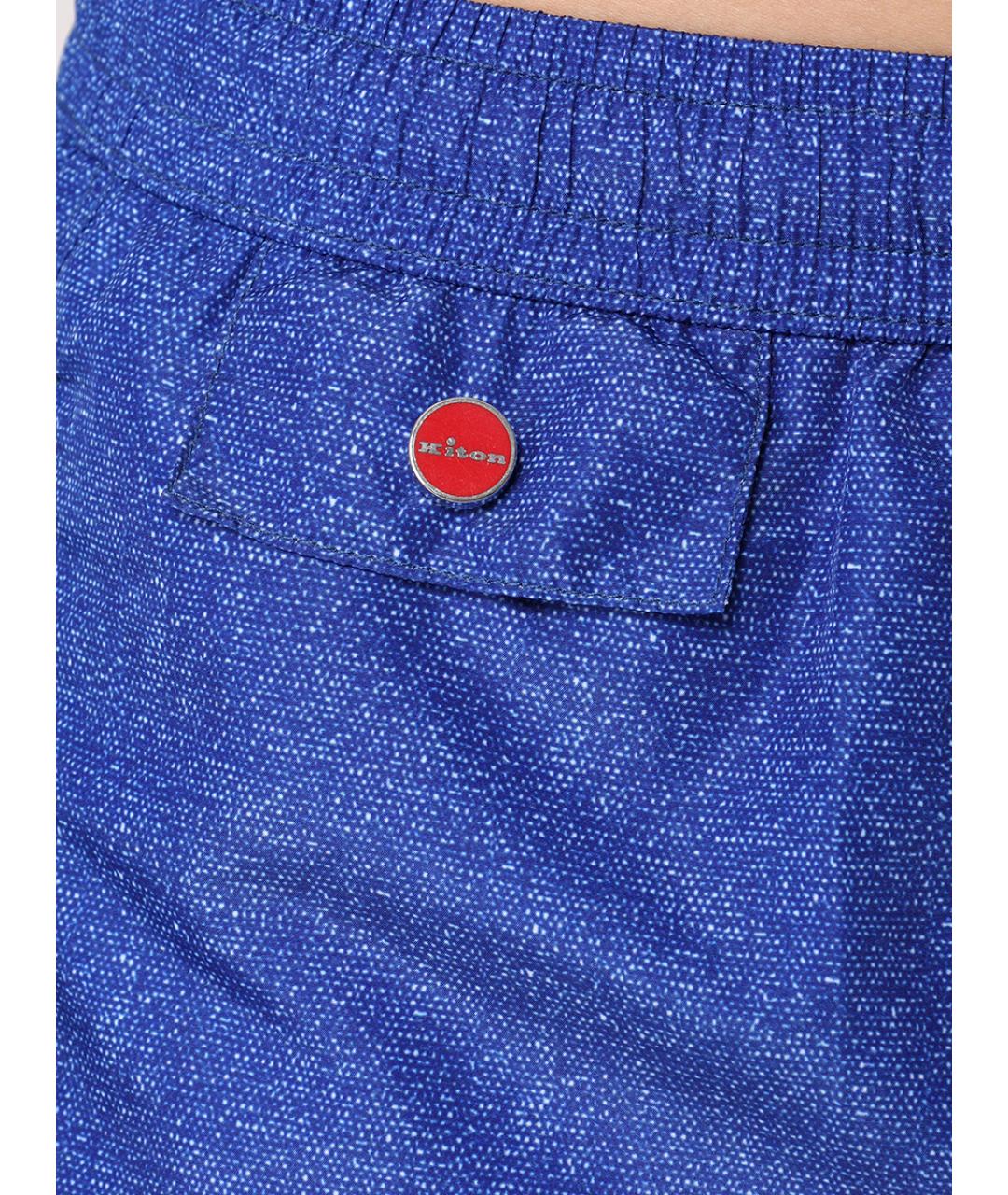 KITON Синие шорты, фото 4