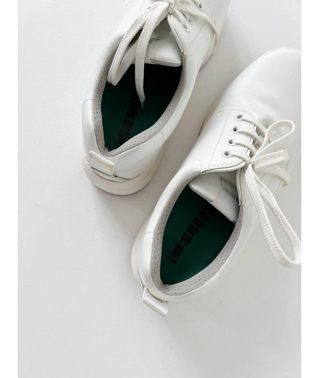 CELINE Белые кожаные кроссовки, фото 6