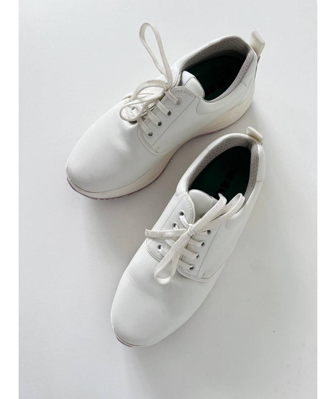 CELINE Белые кожаные кроссовки, фото 5