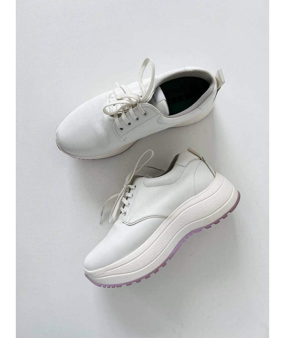 CELINE Белые кожаные кроссовки, фото 2