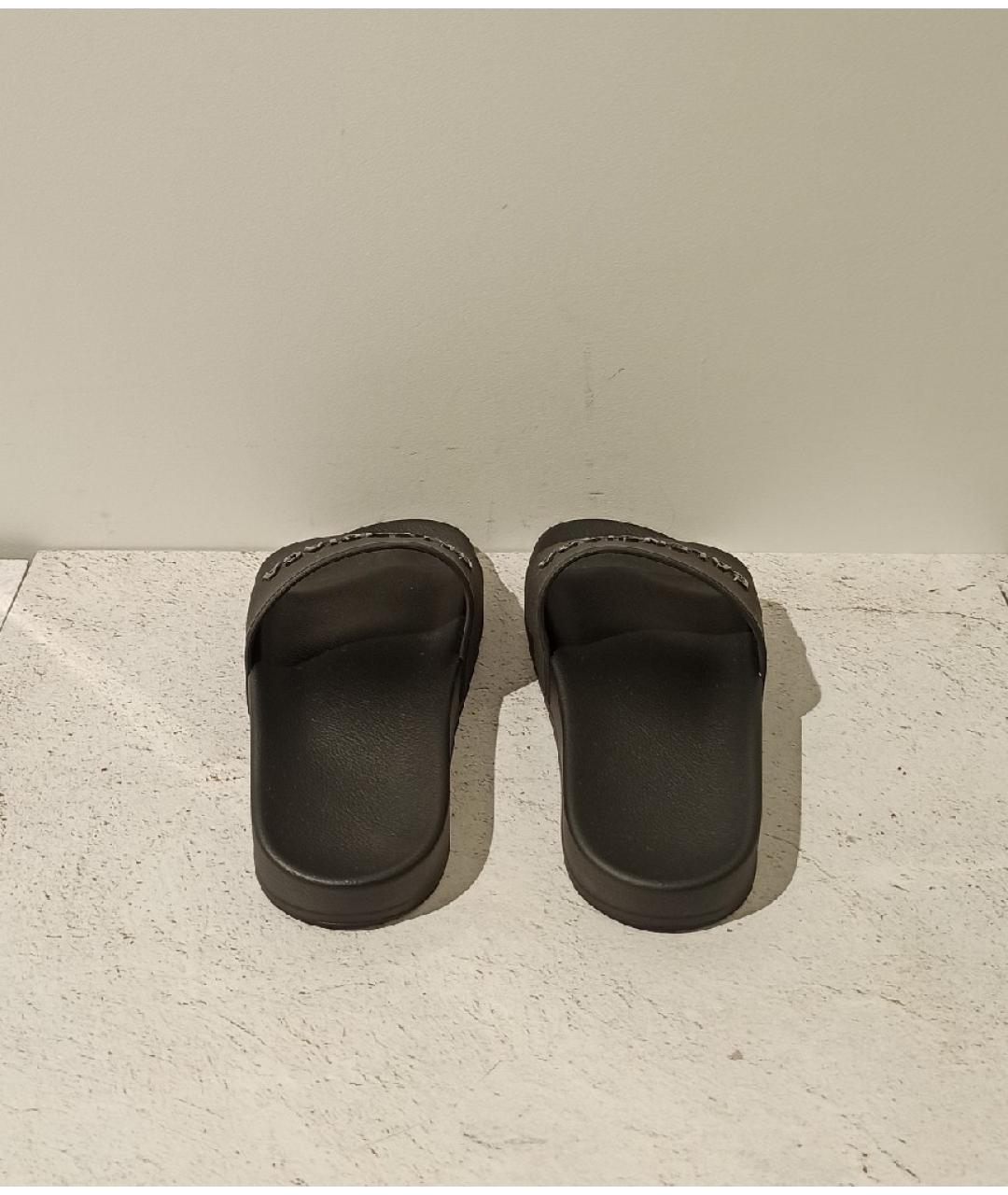 BALENCIAGA Черные шлепанцы, фото 3