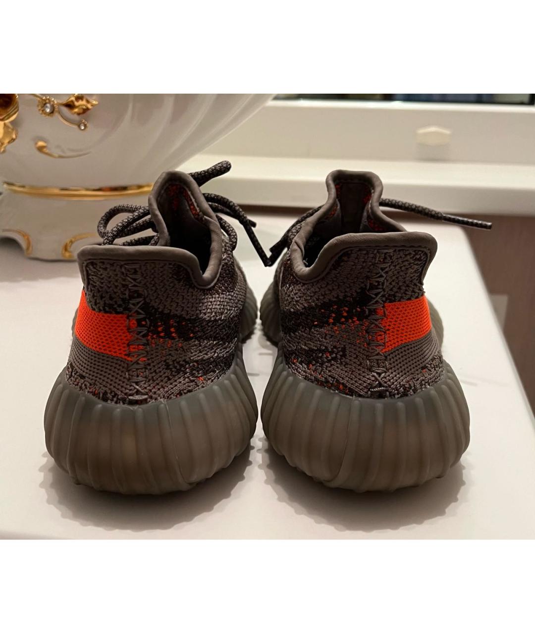 ADIDAS YEEZY Серые текстильные кроссовки, фото 4