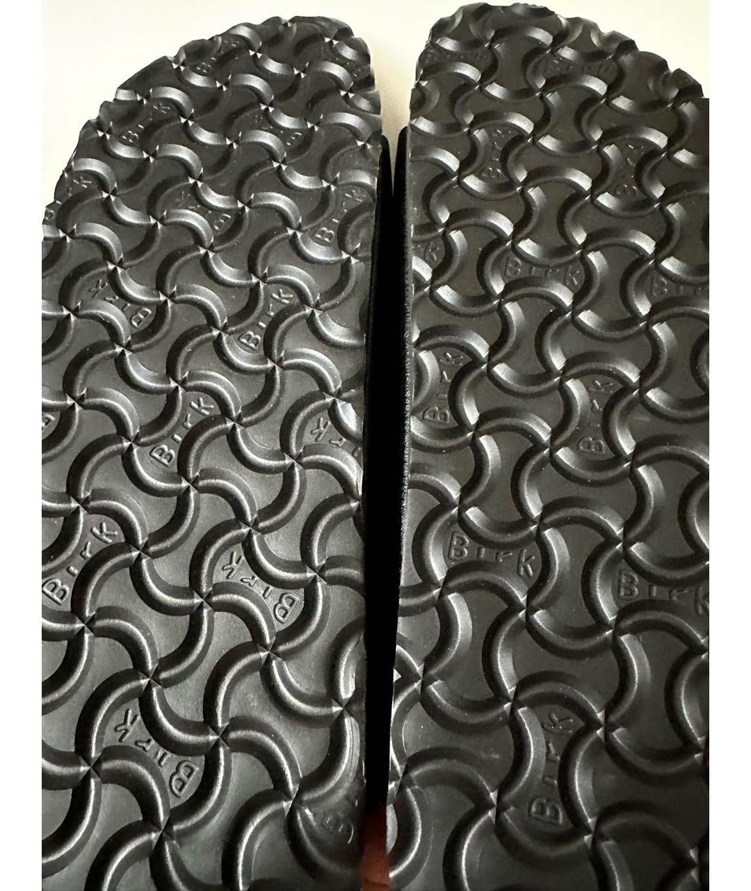 BIRKENSTOCK Черные синтетические сандалии, фото 4
