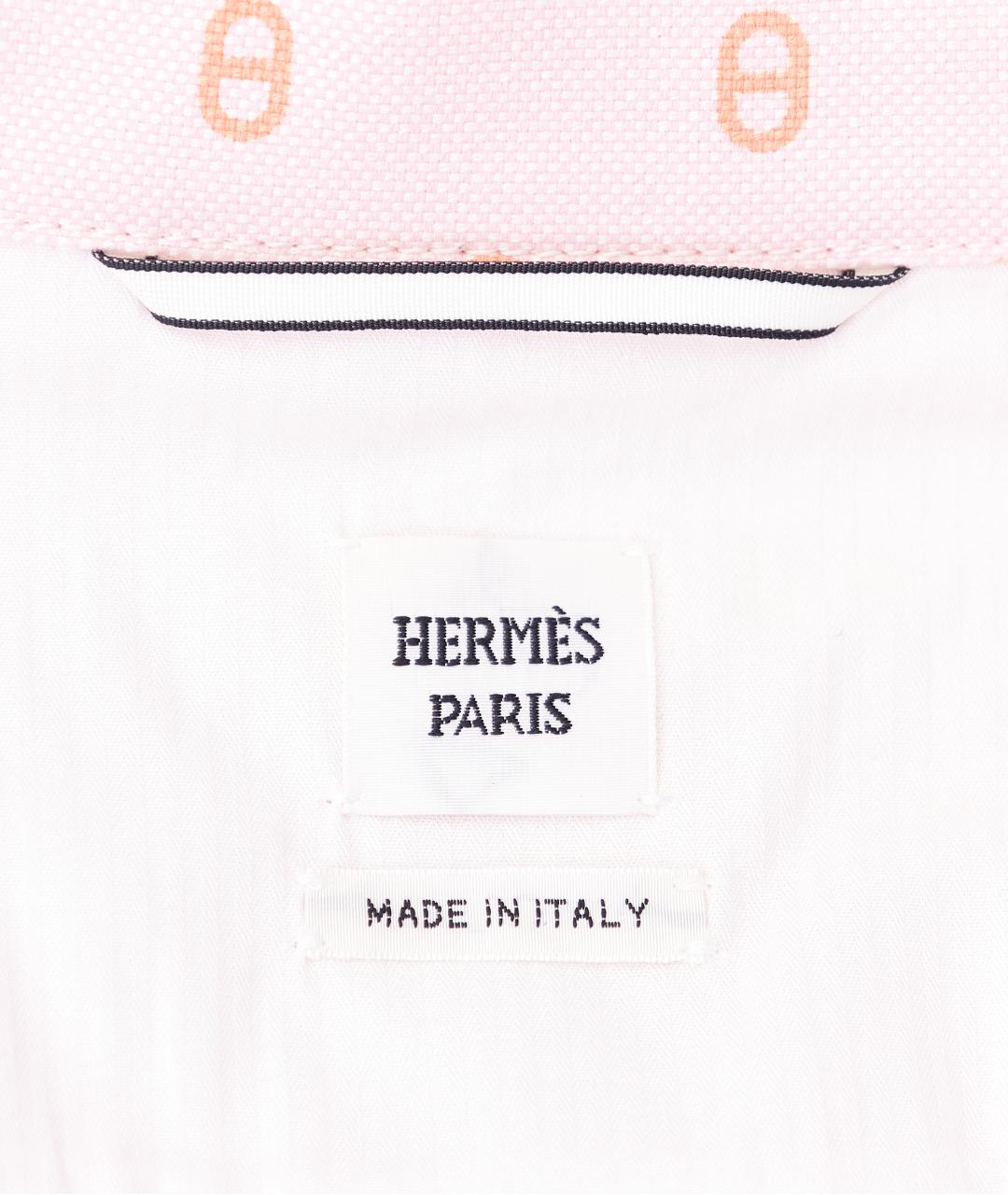 HERMES Розовая хлопковая куртка, фото 4
