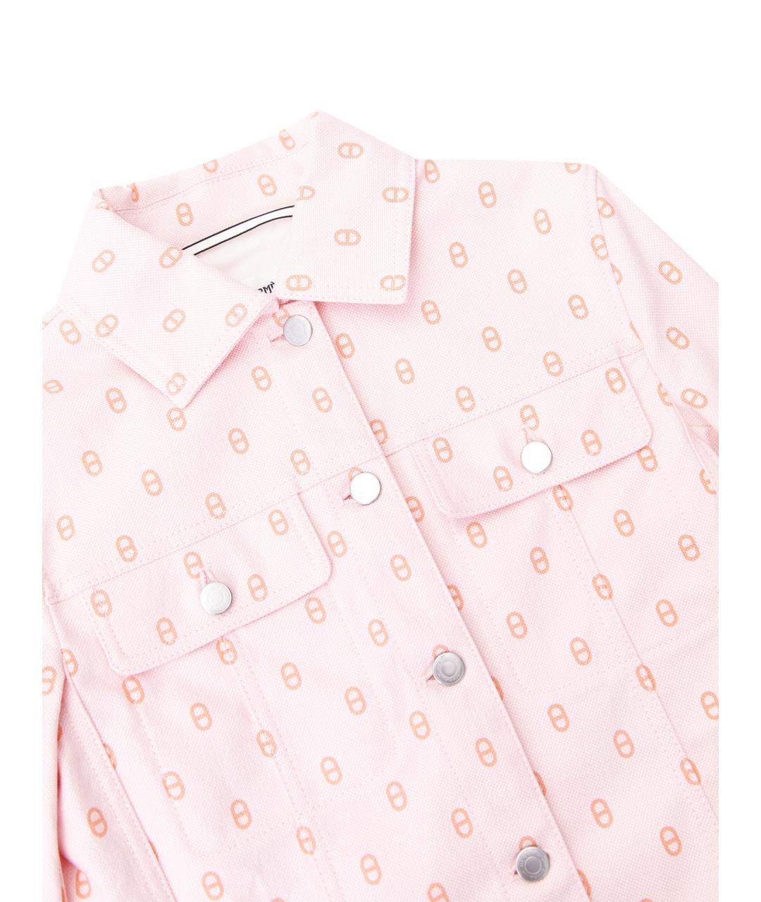 HERMES Розовая хлопковая куртка, фото 3