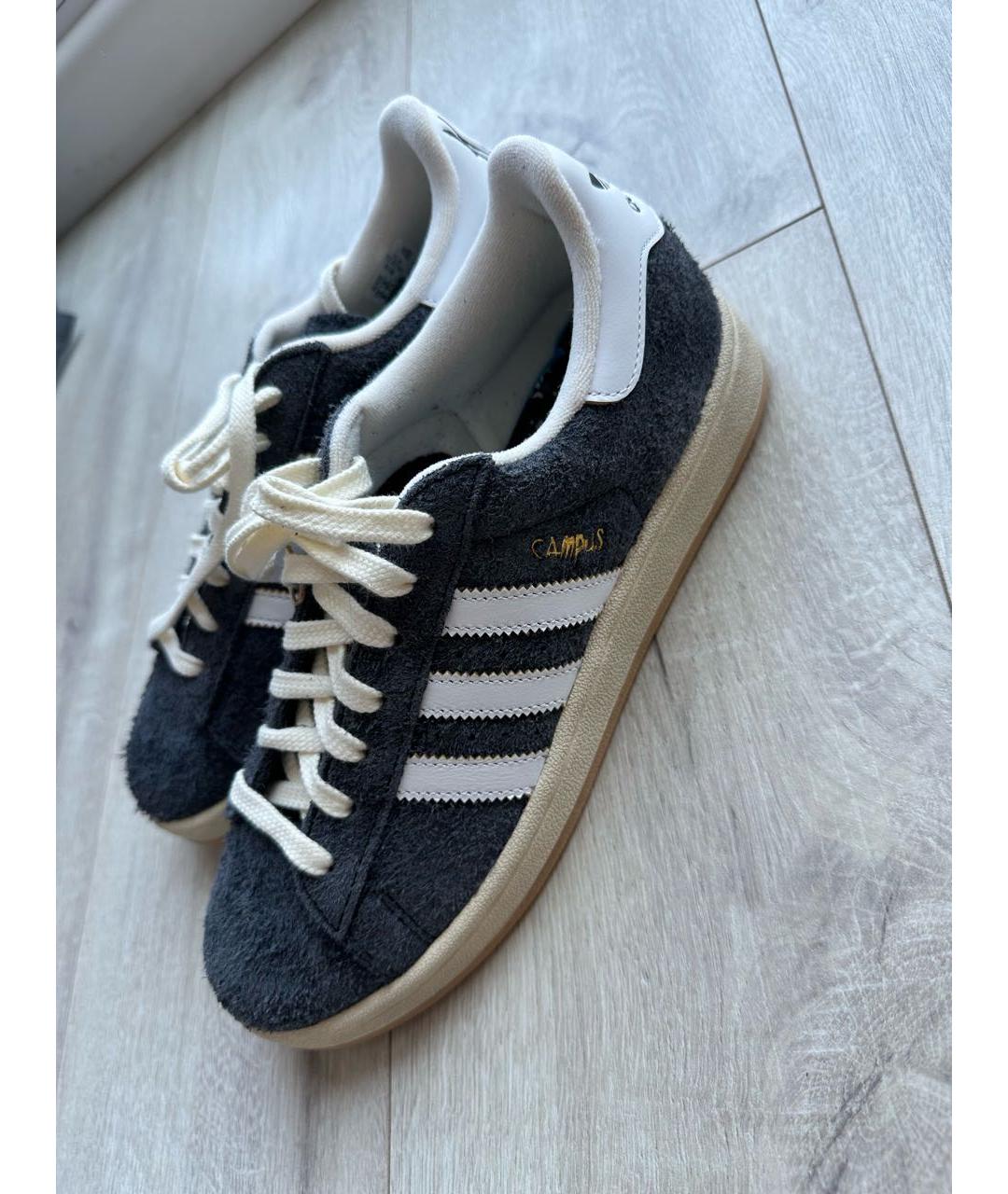 ADIDAS Серые замшевые низкие кроссовки / кеды, фото 9