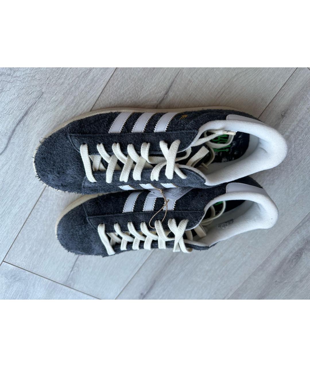 ADIDAS Серые замшевые низкие кроссовки / кеды, фото 3