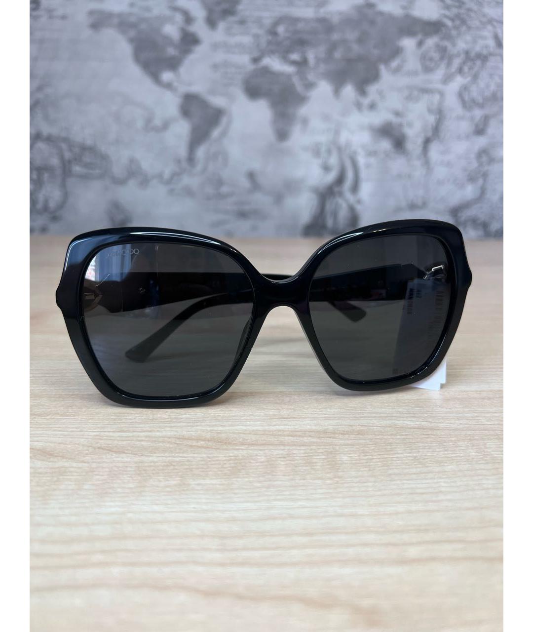 JIMMY CHOO Черные пластиковые солнцезащитные очки, фото 6