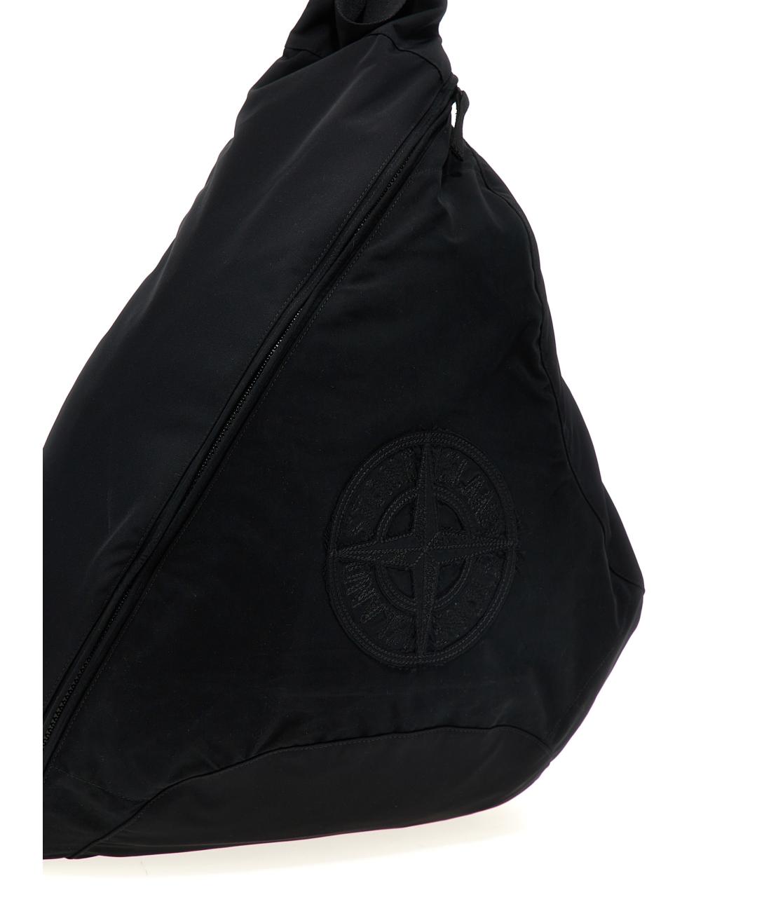 STONE ISLAND Черный синтетический рюкзак, фото 3
