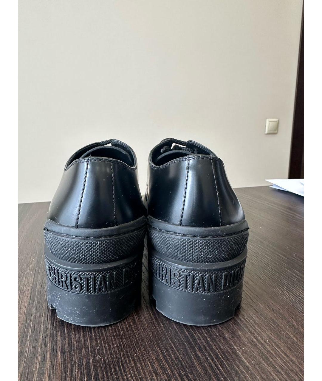 CHRISTIAN DIOR PRE-OWNED Черные кожаные ботинки, фото 4