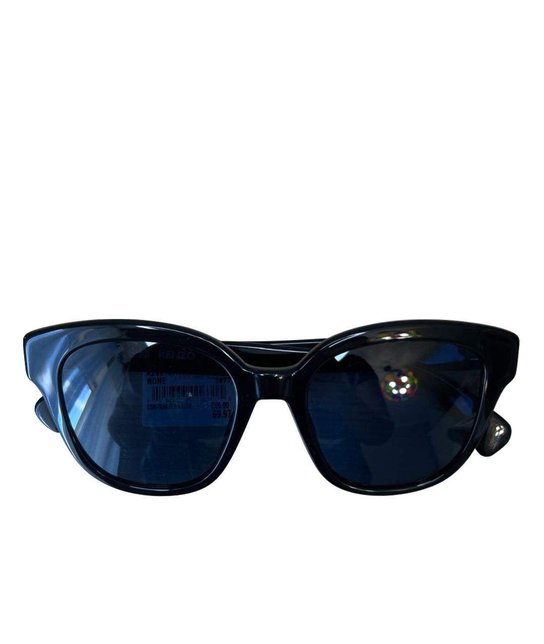 KENZO Черные пластиковые солнцезащитные очки, фото 1
