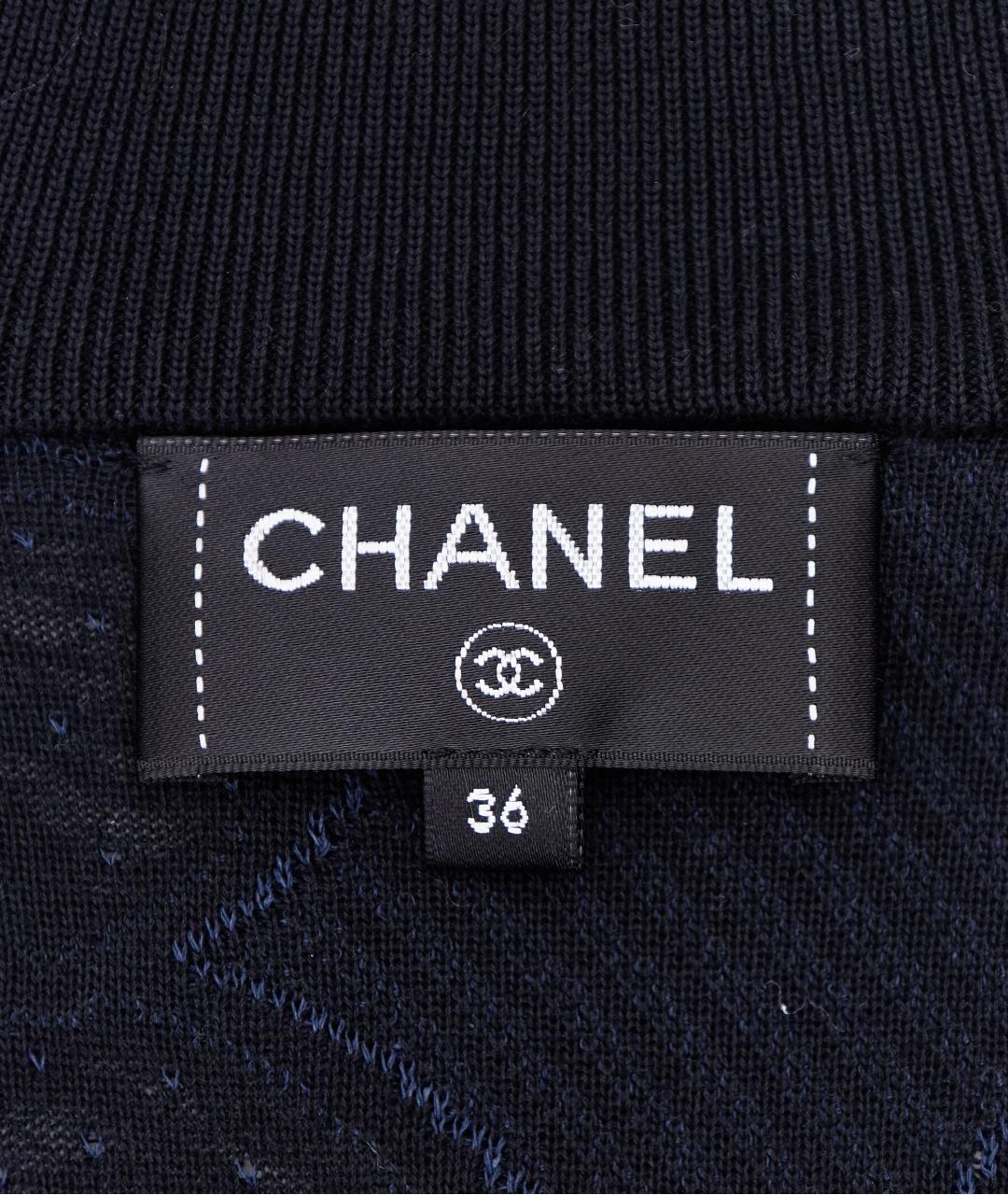 CHANEL Синяя хлопковая куртка, фото 6