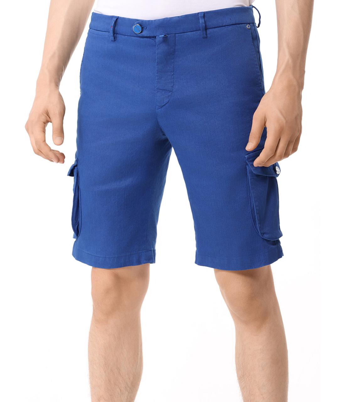 KITON Синие шорты, фото 4