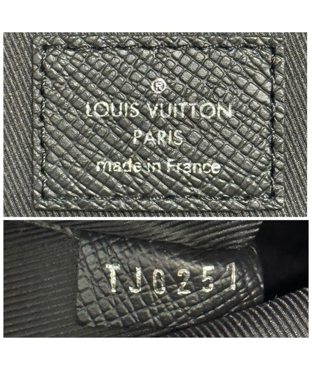 LOUIS VUITTON Черный кожаный рюкзак, фото 7