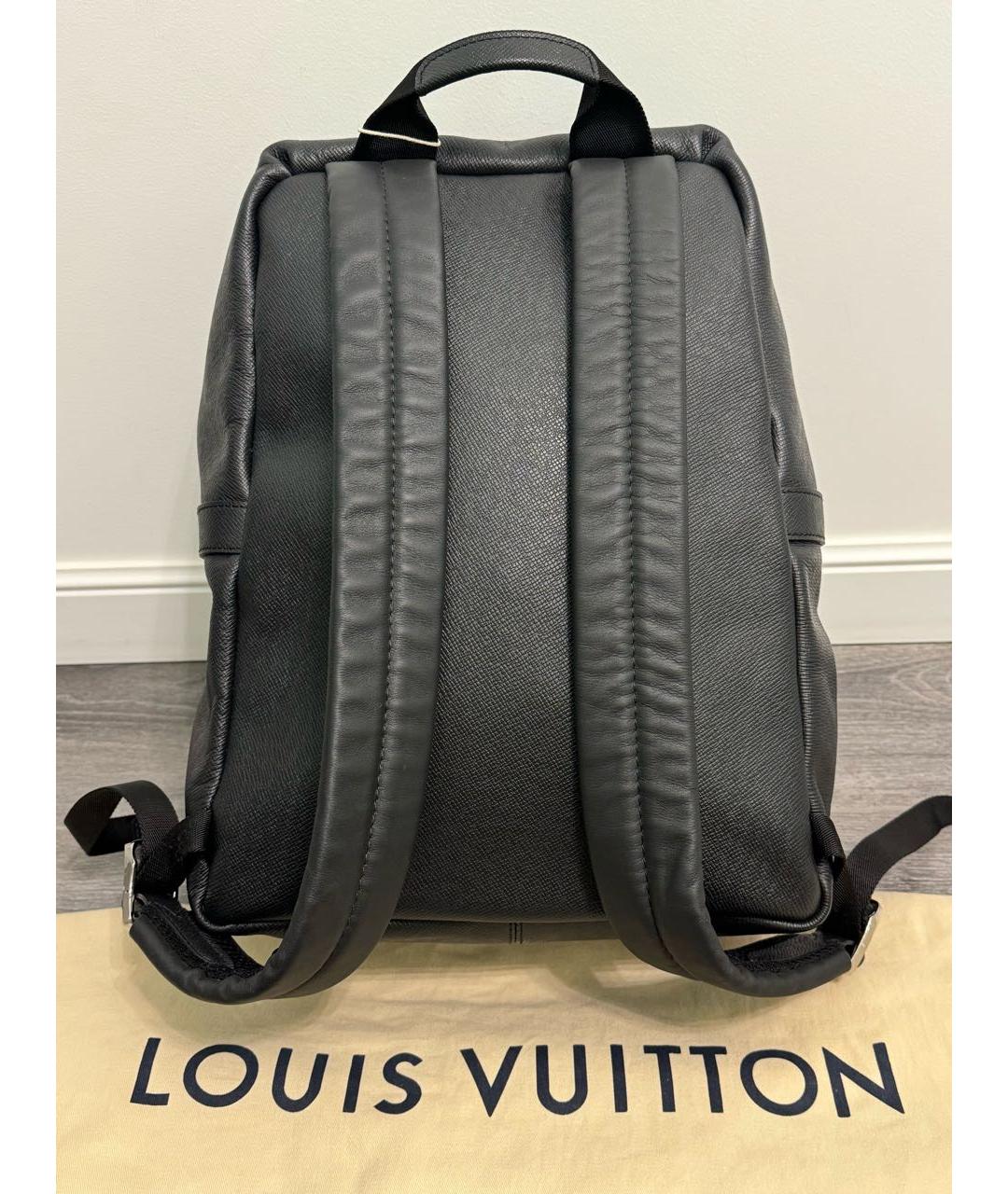 LOUIS VUITTON Черный кожаный рюкзак, фото 2