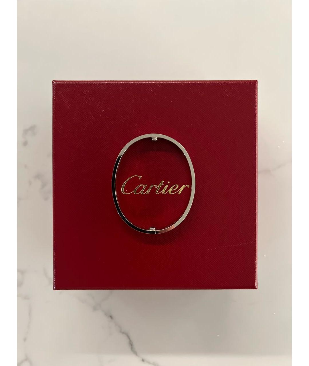 CARTIER Белый браслет из белого золота, фото 2