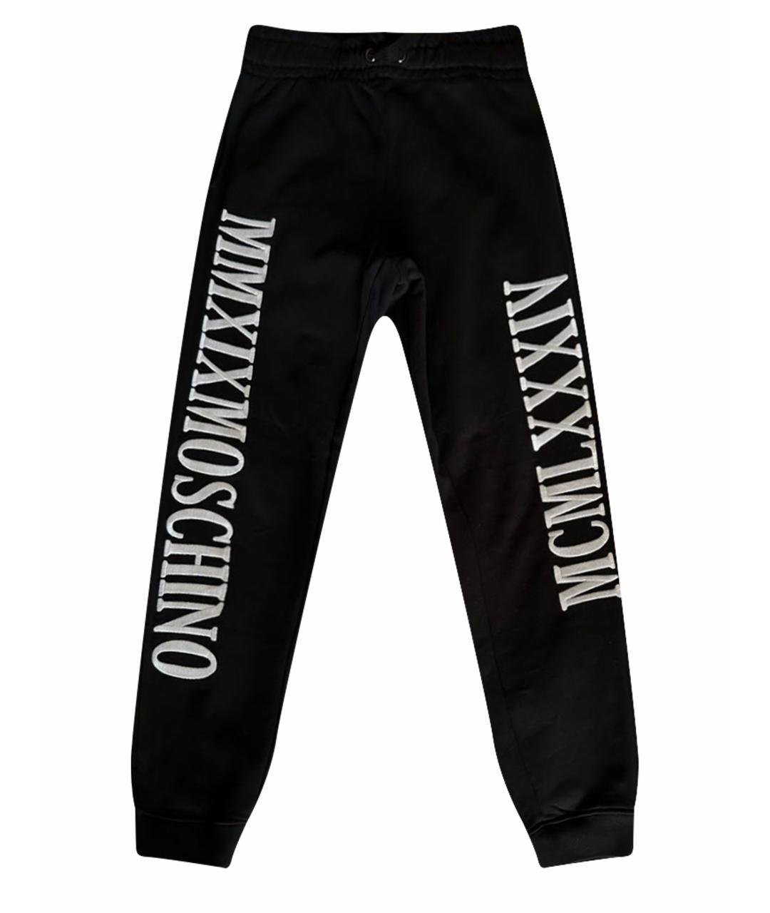 MOSCHINO Черный хлопковый спортивный костюм, фото 1