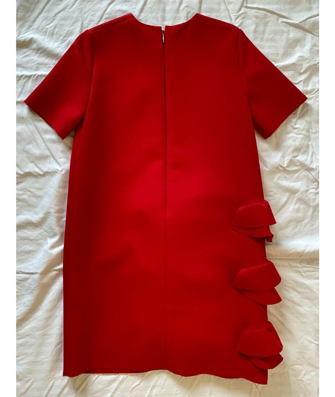 MSGM Красное полиэстеровое повседневное платье, фото 2