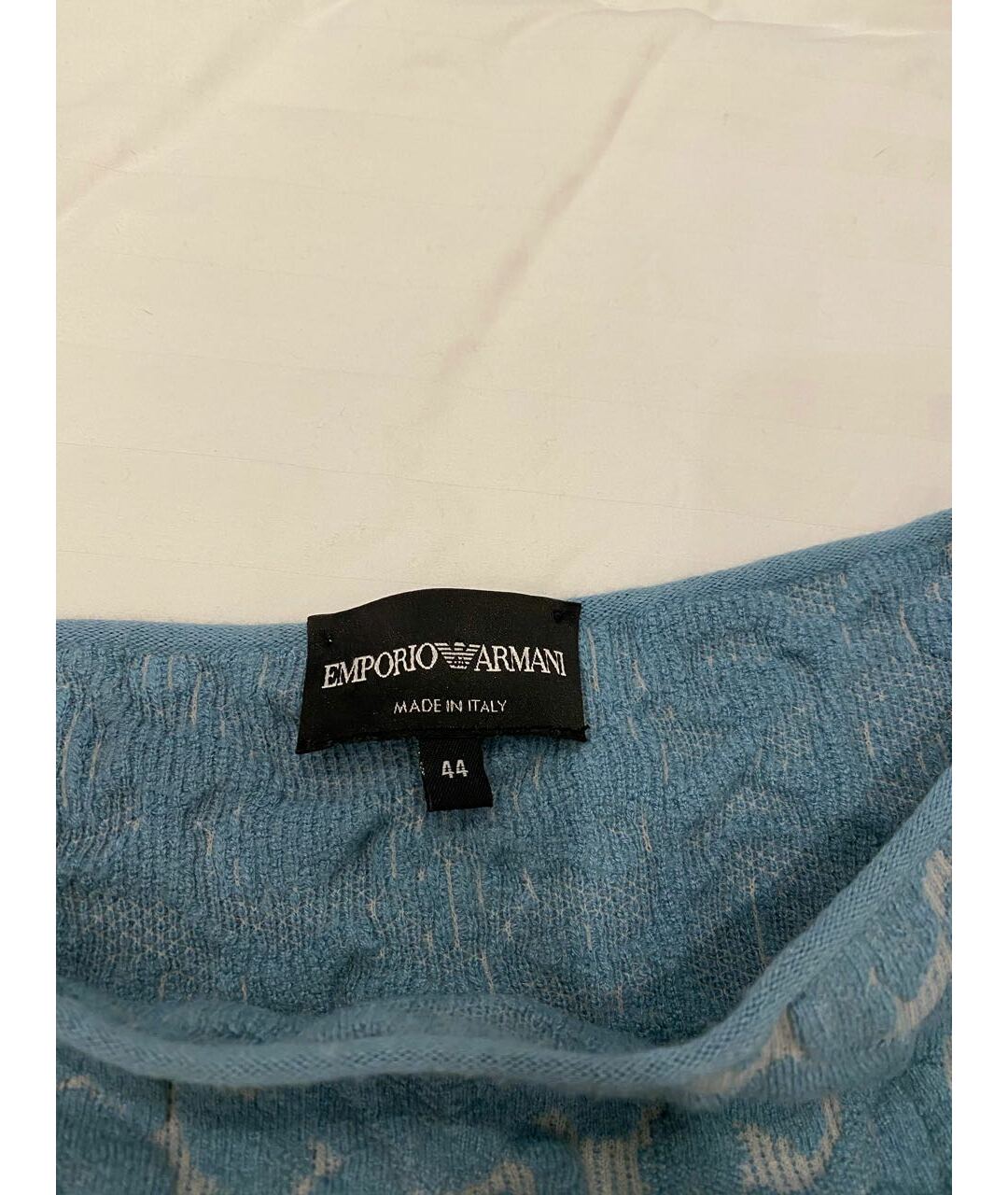 EMPORIO ARMANI Голубой синтетический джемпер / свитер, фото 3