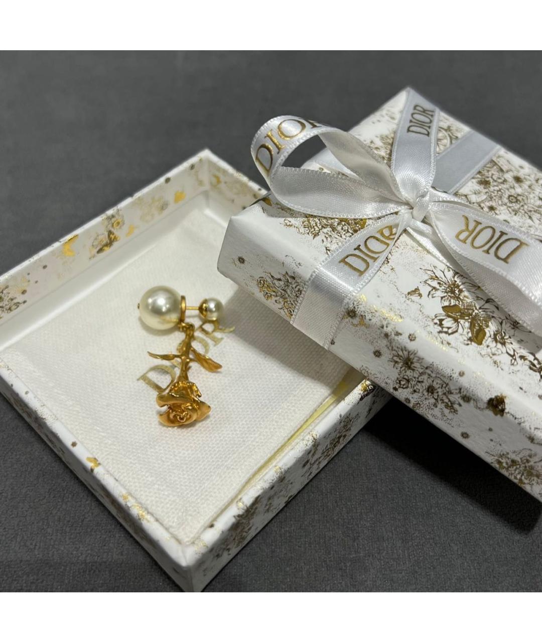 CHRISTIAN DIOR Золотые серьги, фото 2