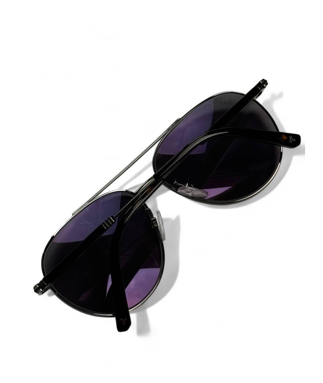 BALLY Черные металлические солнцезащитные очки, фото 4