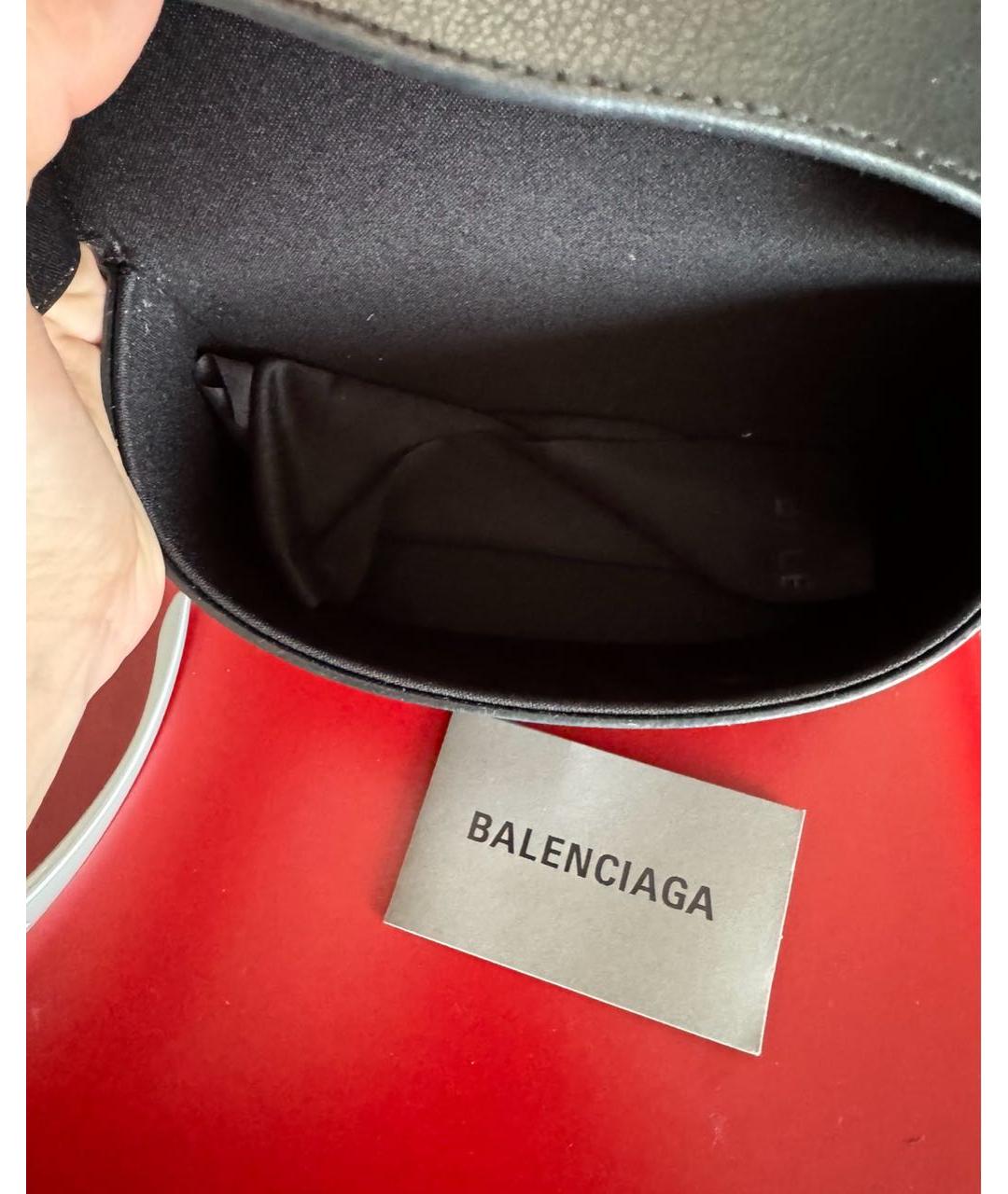 BALENCIAGA Серебряные пластиковые солнцезащитные очки, фото 4