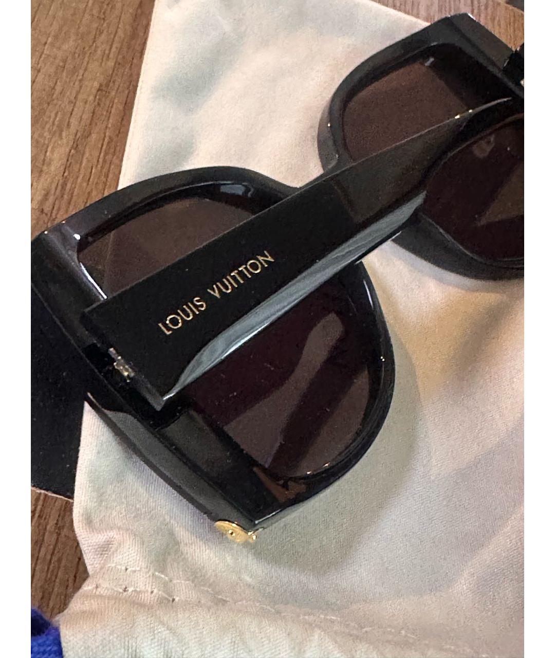 LOUIS VUITTON PRE-OWNED Черные пластиковые солнцезащитные очки, фото 2