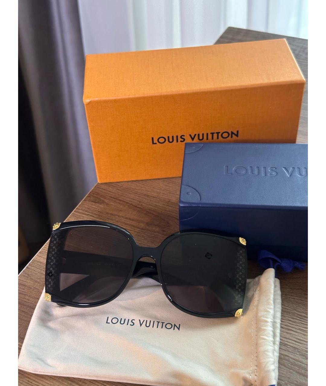 LOUIS VUITTON PRE-OWNED Черные пластиковые солнцезащитные очки, фото 6