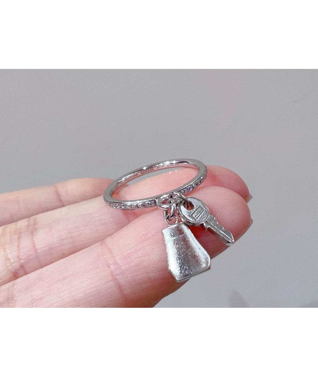 HERMES Белое кольцо из белого золота, фото 4