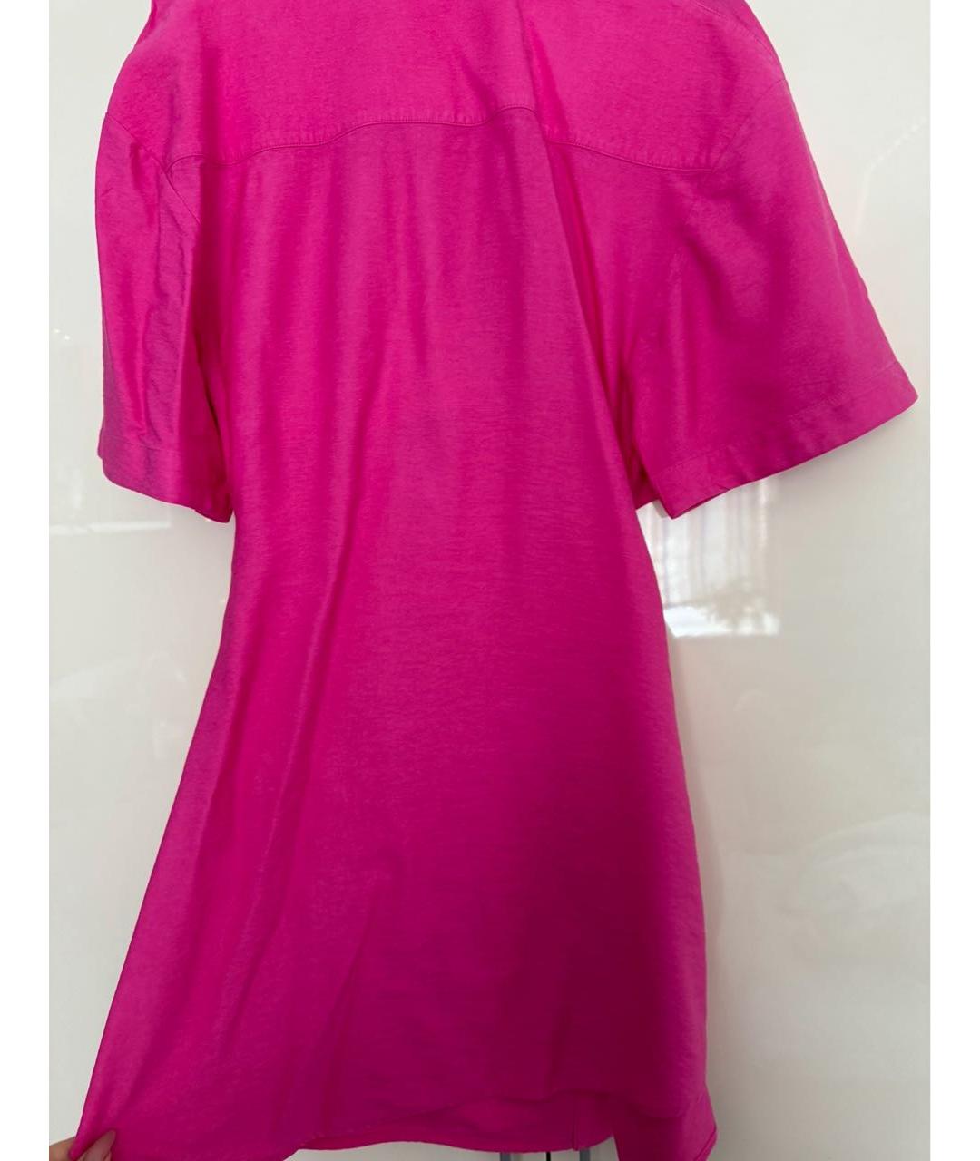 JACQUEMUS Розовое вискозное повседневное платье, фото 2