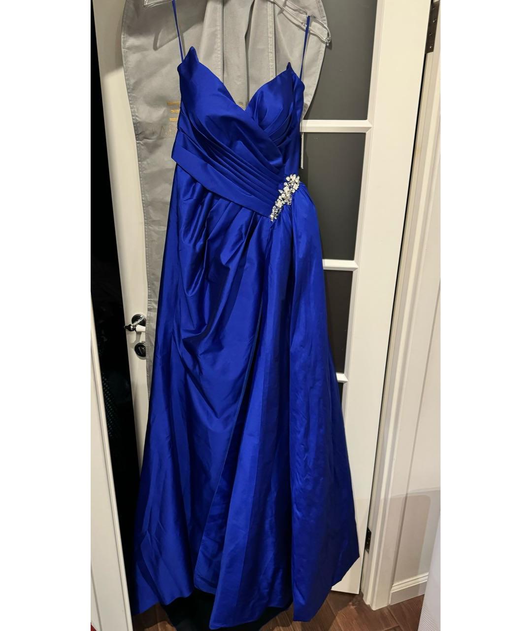 TARIK EDIZ Синее вечернее платье, фото 6
