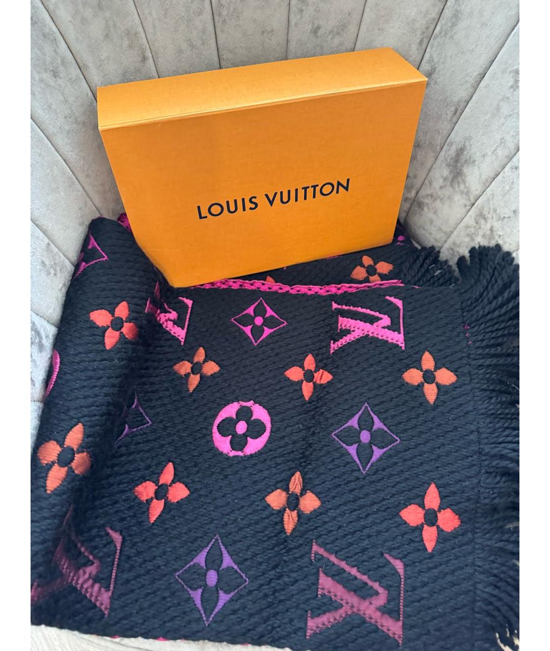 LOUIS VUITTON Мульти шерстяной шарф, фото 5