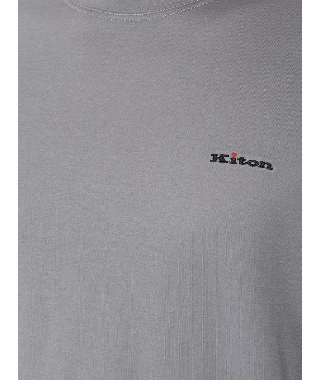 KITON Серая футболка, фото 5