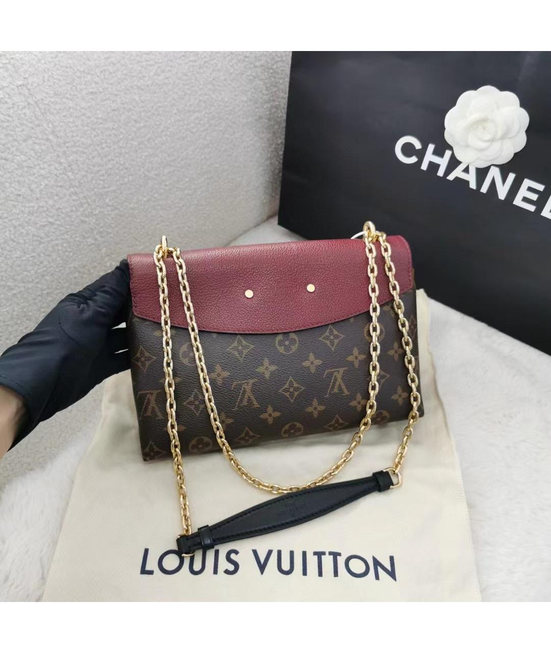 LOUIS VUITTON Коричневая сумка через плечо, фото 2