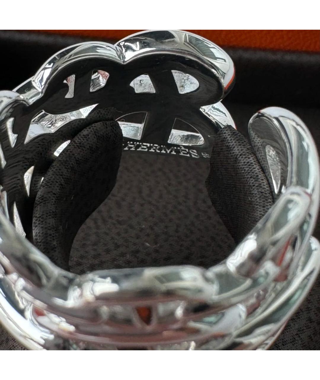 HERMES PRE-OWNED Серебряное серебряное кольцо, фото 5