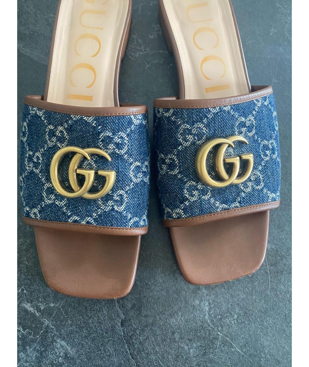 GUCCI Мульти шлепанцы, фото 5