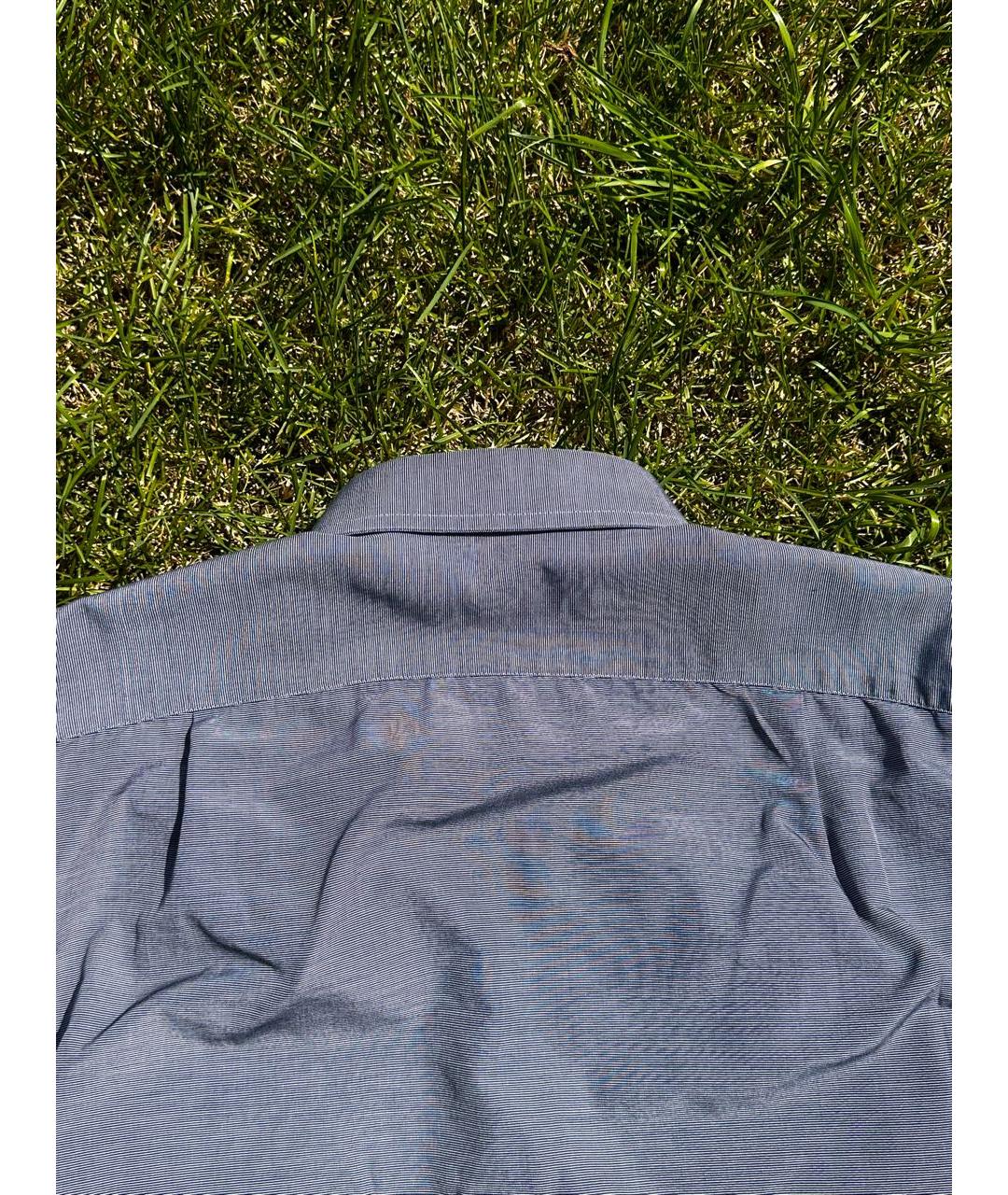 SAINT LAURENT Антрацитовая хлопковая классическая рубашка, фото 3
