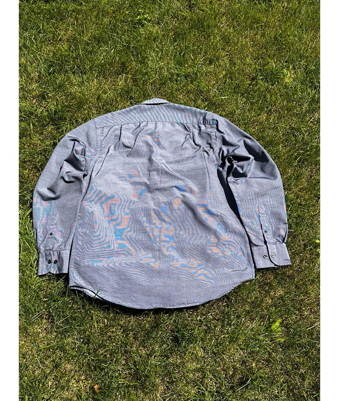SAINT LAURENT Антрацитовая хлопковая классическая рубашка, фото 2